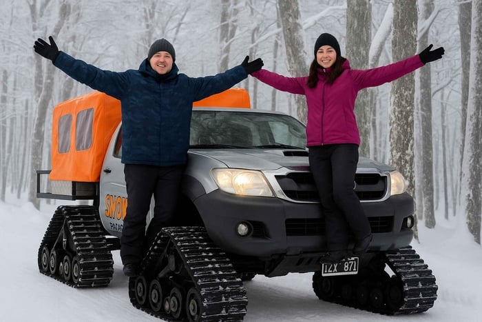 Bariloche: experiencia Snowcat en el Cerro Perito Moreno y trineo en la nieve