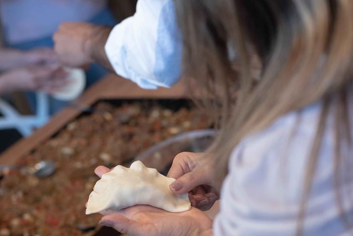 Premium Empanadas Cooking Class & Wine Tasting Experience