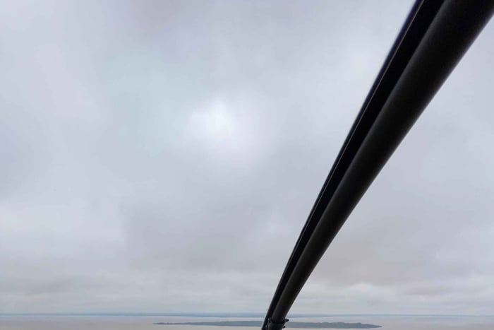 Bezoek aan het eiland Martin Garcia per helikopter