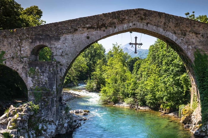 Fra Santander eller Llanes: Covadonga-sjøene og Cangas de Onis