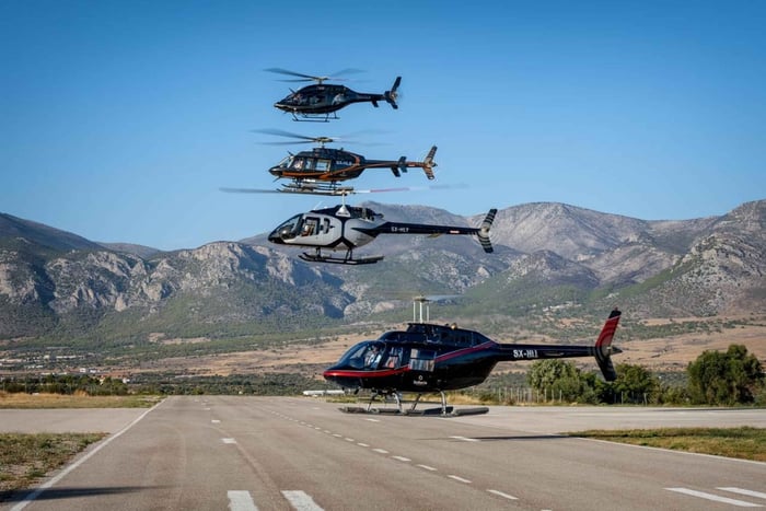 Ateny: 50-minutowy lot helikopterem