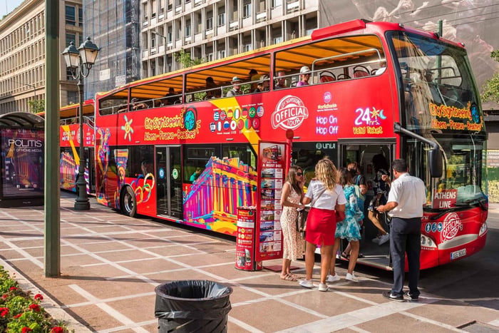Atenas: Tour en autobús turístico con paradas libres