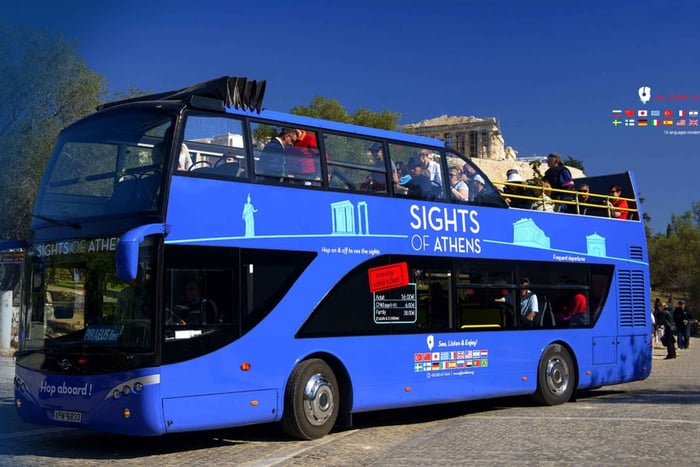 Афины: Билет на автобус Hop-On Hop-Off и в музей Акрополя