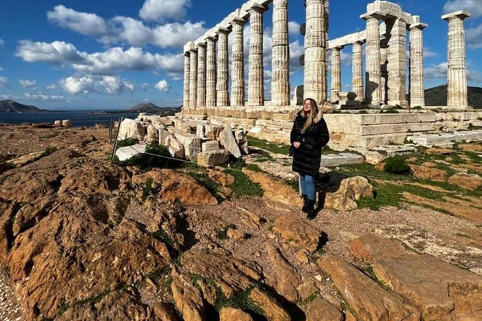 Athen: Sounio Poseidon-templet Athen Riviera-tur, svømning