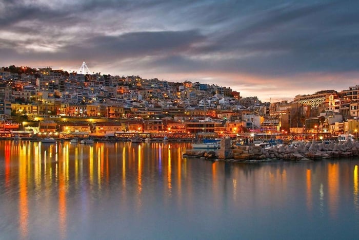 Depuis Athènes : Transfert privé entre le port du Pirée