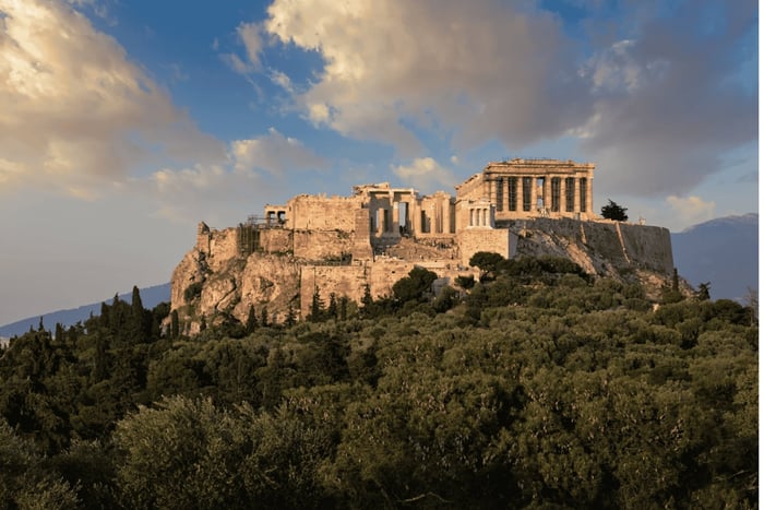 Athene: wandeltour met gids en uitzicht op de Akropolis