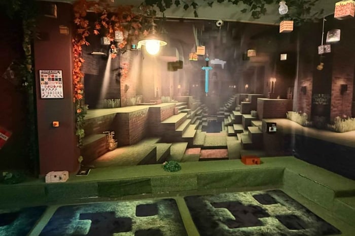 Minecraft-escaperoom i centrum af Athen med snacks og juice