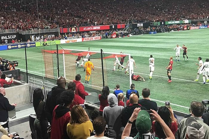 Atlanta United Football Game at Mercedes-Benz Stadium