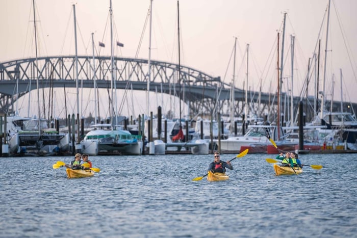 Auckland: City Scenes Kayak Tour