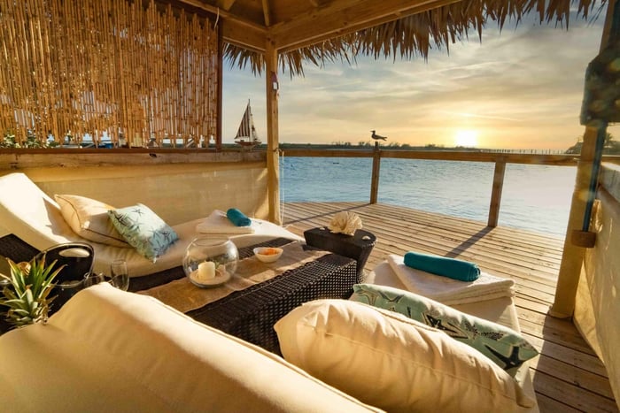 Pearl Island: privé cabana met uitzicht op de oceaan met lunch