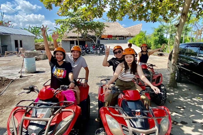 Bali:Atv Adventure with Natural Cave, Waterfall ,And Tunnel