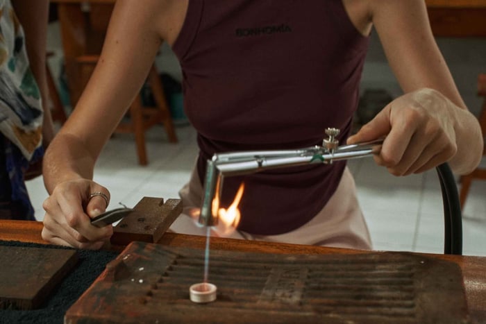 Canggu Silver Jewelry Making Class with Gold Plating