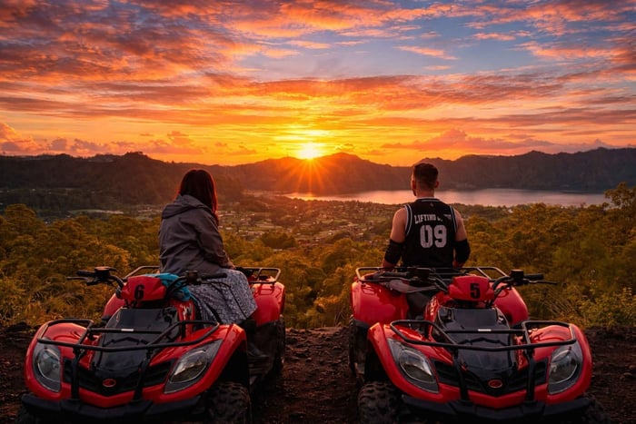 Mount Batur ATV Sunrise with Breakfast and Hot Spring