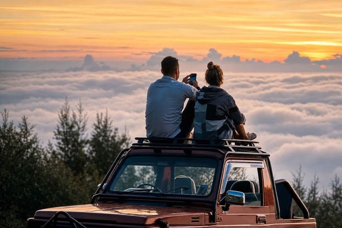 Mount Batur Sunrise Private Jeep & Natural Hot Spring