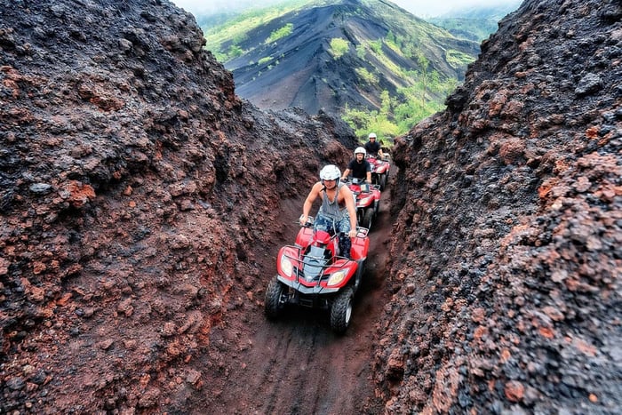 Mt Batur Black Lava ATV & River Rafting with Lunch
