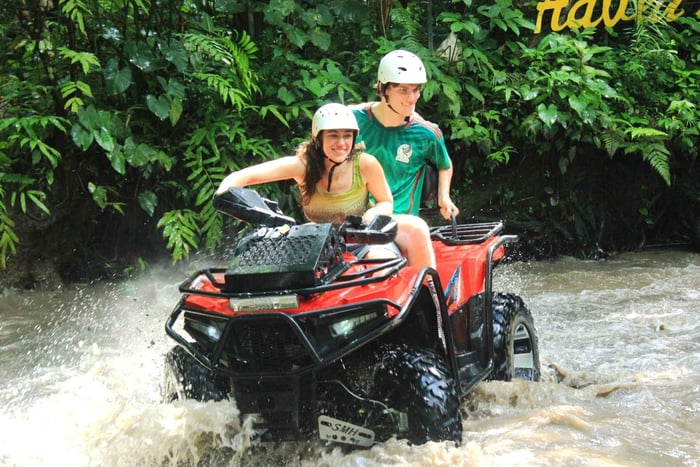 Ubud: 350CC ATV Adventure with Blangsinga Glass Bridge Tour
