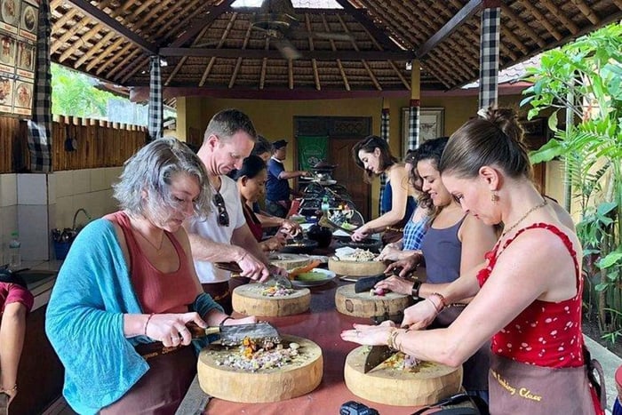 Ubud : cours de cuisine balinaise pour les couples avec visite d'un marché