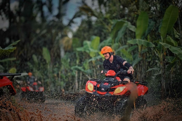 Ubud: Gorilla Face Quad Bike, Jungle Swing, Waterfall & Meal
