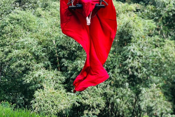 Bali : tyrolienne à Ubud, cascade de Goa Raja et balançoire
