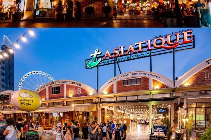 tour por Asiatique Riverside, el Puerto Viejo y la vida nocturna