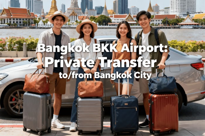 Aeroporto di Bangkok BKK: Trasferimento privato da/per la città di Bangkok