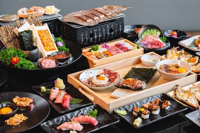 Bangkok: Cena a buffet giapponese e di pesce NAMA