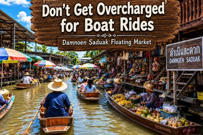Flytende og Maeklong Markets Tour med privat charter