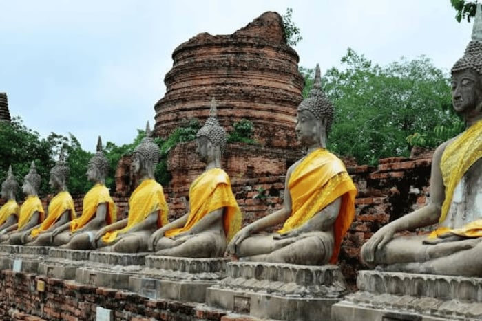 Au départ de Bangkok : Visite d'Ayutthaya, du palais de l'éléphant et du kraal royal