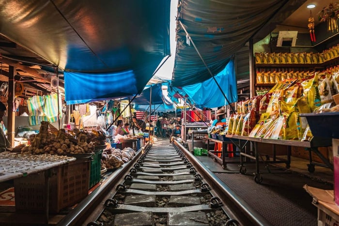 Depuis Bangkok : visite guidée du marché de Maeklong