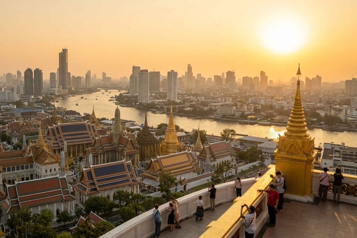 Bangkok : visite guidée citadine avec trajet en tuk-tuk et visite du quartier chinois