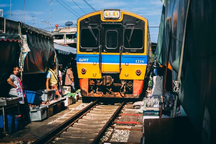 Mahachai & Maeklong spoorwegmarkt dagtour vanuit Bangkok