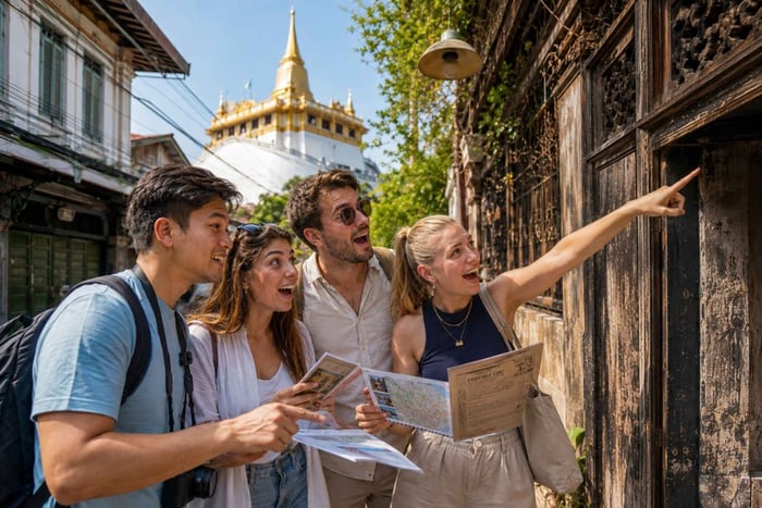 Bangkok : jeu de mystère dans la vieille ville et aventure à la découverte de joyaux cachés