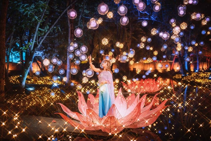 El objetivo: un momento único al año en el festival de luces del parque Na Satta