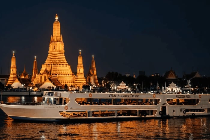 wycieczka do Wat Pho i Wat Arun z rejsem z kolacją
