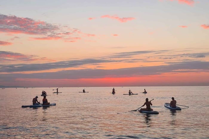 Barcelone : Paddle au lever ou au coucher du soleil