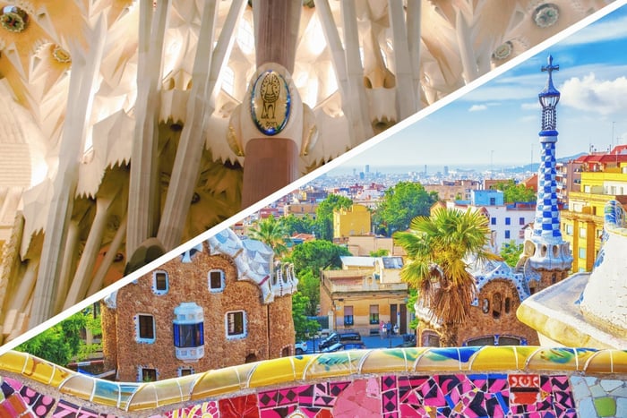 Barcelona: Sagrada Familia met torens en Park Güell Tour