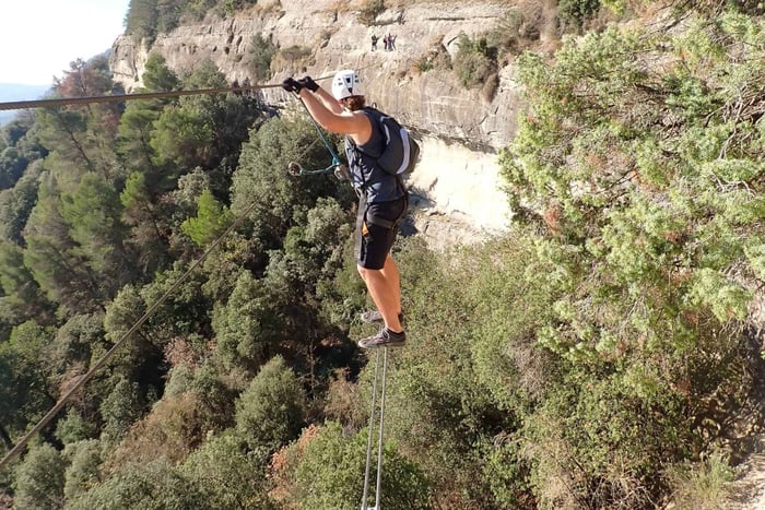 Barcelona: Via Ferrata Baumes Corcades in Centelles