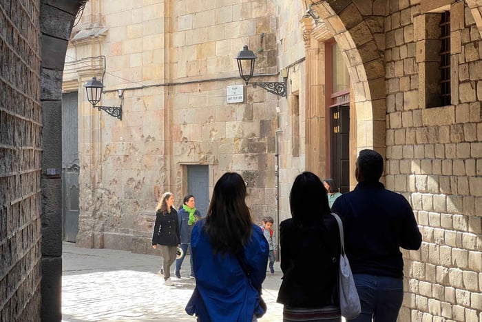 tour guiado pelo Bairro Gótico com Flamenco e Tapas