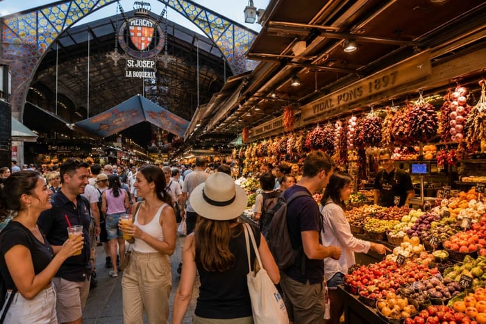 Sightseeingtur på Las Ramblas, i Boquería och i det gotiska kvarteret