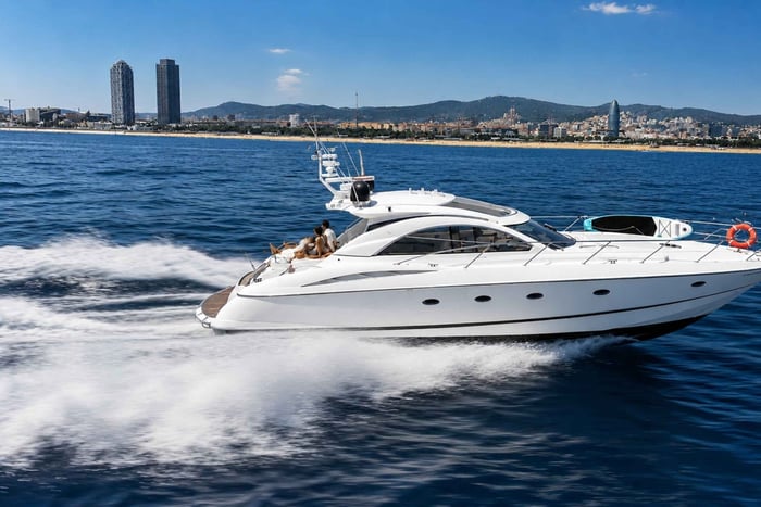 Luxury Yacht Experience Barcelona – Bebidas ilimitadas, cava e nado