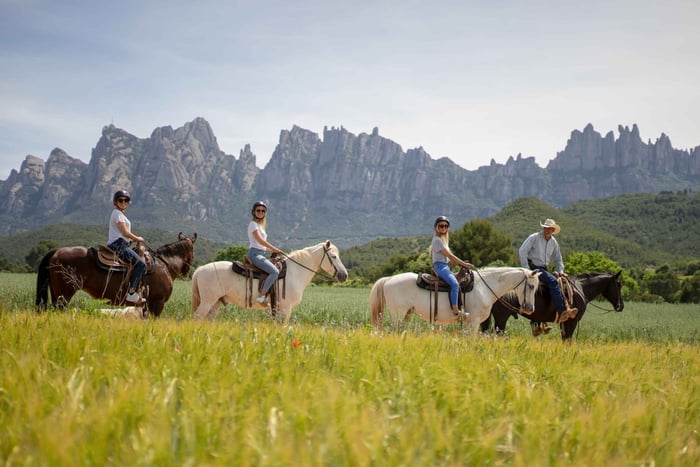 Montserrat & Horse Riding Small-Group Tour