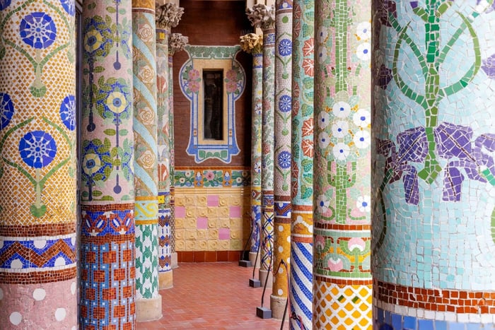 Barcellona: tour guidato del Palau de la Música Catalana in coreano