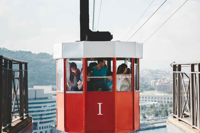 Panoramic Barcelona: Montjuïc, Cable Car, and Beach