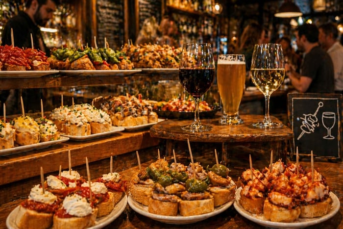 Tur til tre pincho-barer med drink og lokal atmosfære