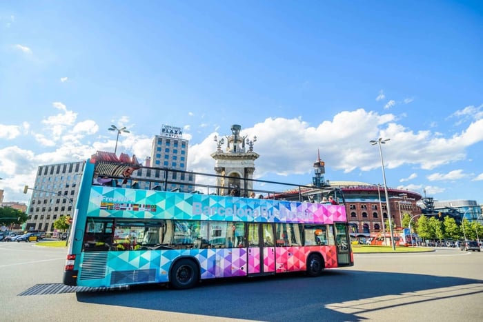 Barcellona: Tour della città in autobus Hop-on Hop-off