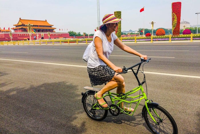 Peking: Cykeltur längs Pekings centrala axel