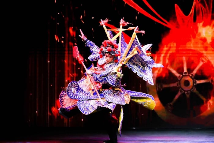Peking Opera Show with Modern Lighting in Qianmen