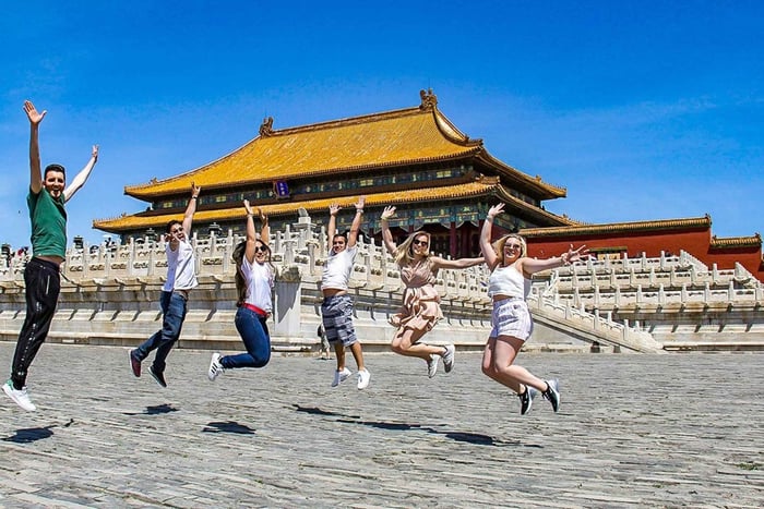 Tiananmen-plein en Verboden Stad met toegangsbewijzen