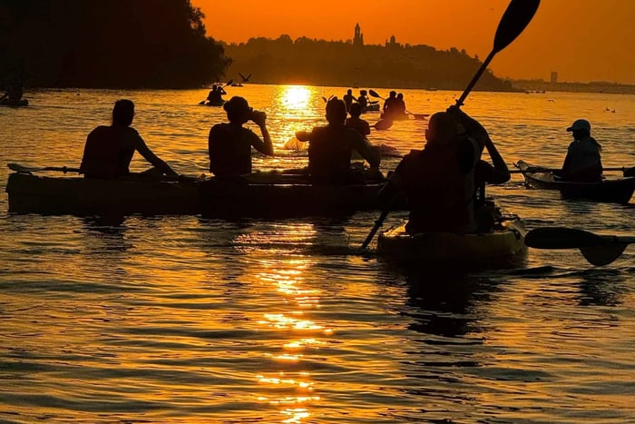 Belgrad: Wycieczka kajakiem o zachodzie słońca