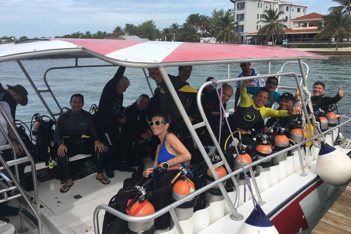 Ambergris Caye: dykketur med 2 tanker på Barriererevet